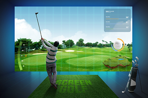 Virtual golf simulator