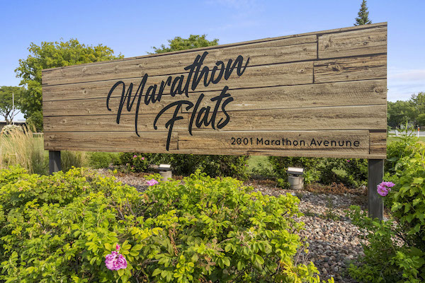 Marathon Flats sign