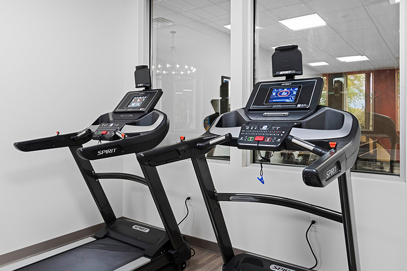 treadmills at Marathon Flats fitness center
